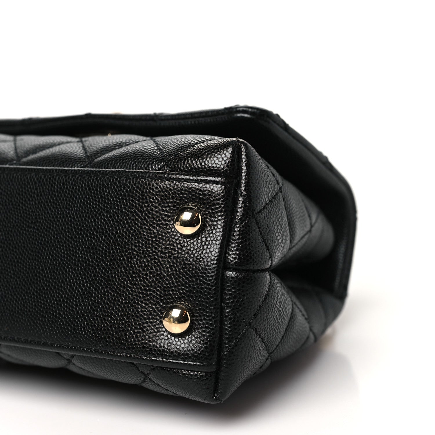 Chanel Caviar Lizard Embossed Quilted Extra Mini Coco Handle Flap Black 10 of 11