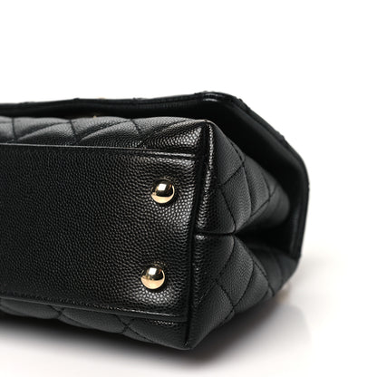 Chanel Caviar Lizard Embossed Quilted Extra Mini Coco Handle Flap Black 10 of 11