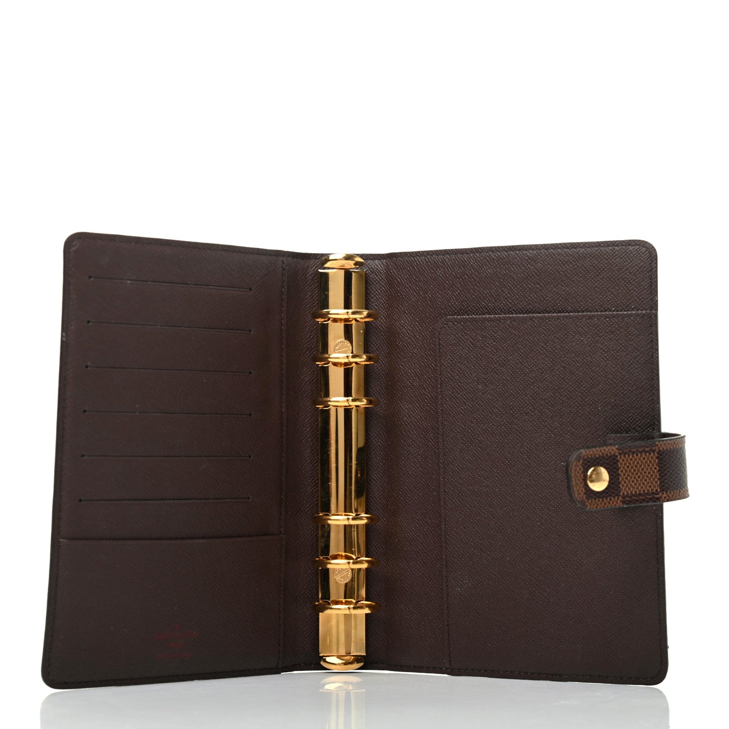 Louis Vuitton Damier Ebene Medium Ring Agenda Cover 5 of 7