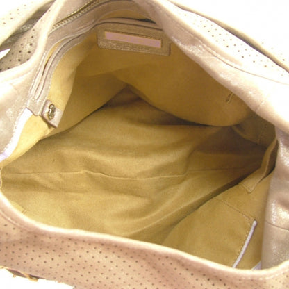 Jimmy Choo Leather Perforated Bardia Hobo Beige 8 of 11