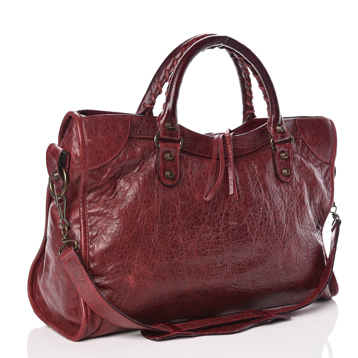 Balenciaga Agneau Classic Hardware City Rouge Grenat 4 of 13