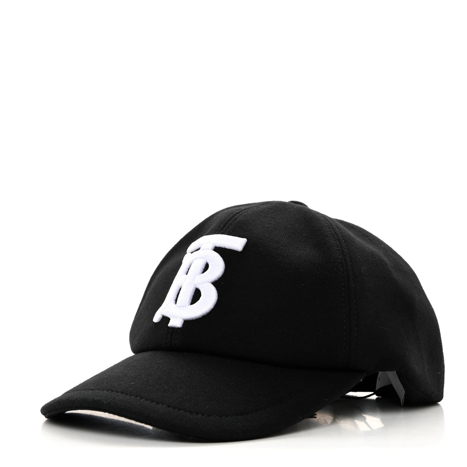 Burberry Cotton Twil TB Monogram Baseball Hat M Black 1 of 10