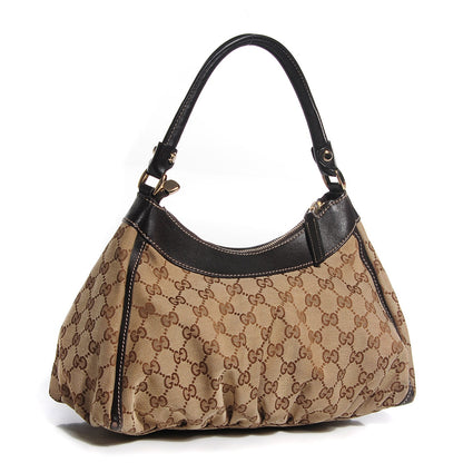 Gucci Monogram Medium D Gold Hobo Dark Brown 3 of 7
