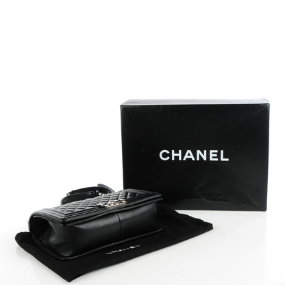 Chanel Calfskin Quilted Medium Boy Flap Black 4 of 9