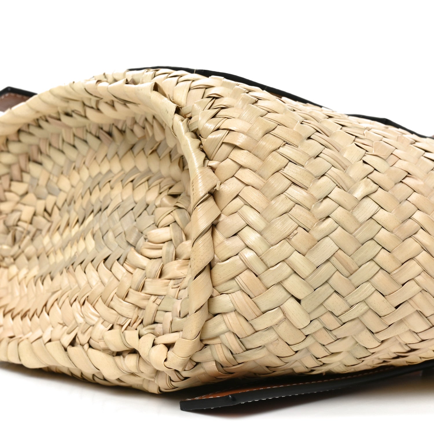 Loewe Raffia Small Basket Tote Bag Natural Tan 9 of 10
