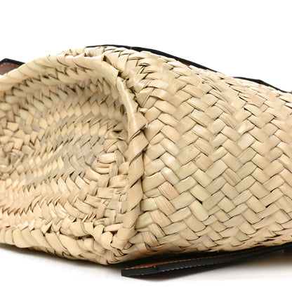 Loewe Raffia Small Basket Tote Bag Natural Tan 9 of 10