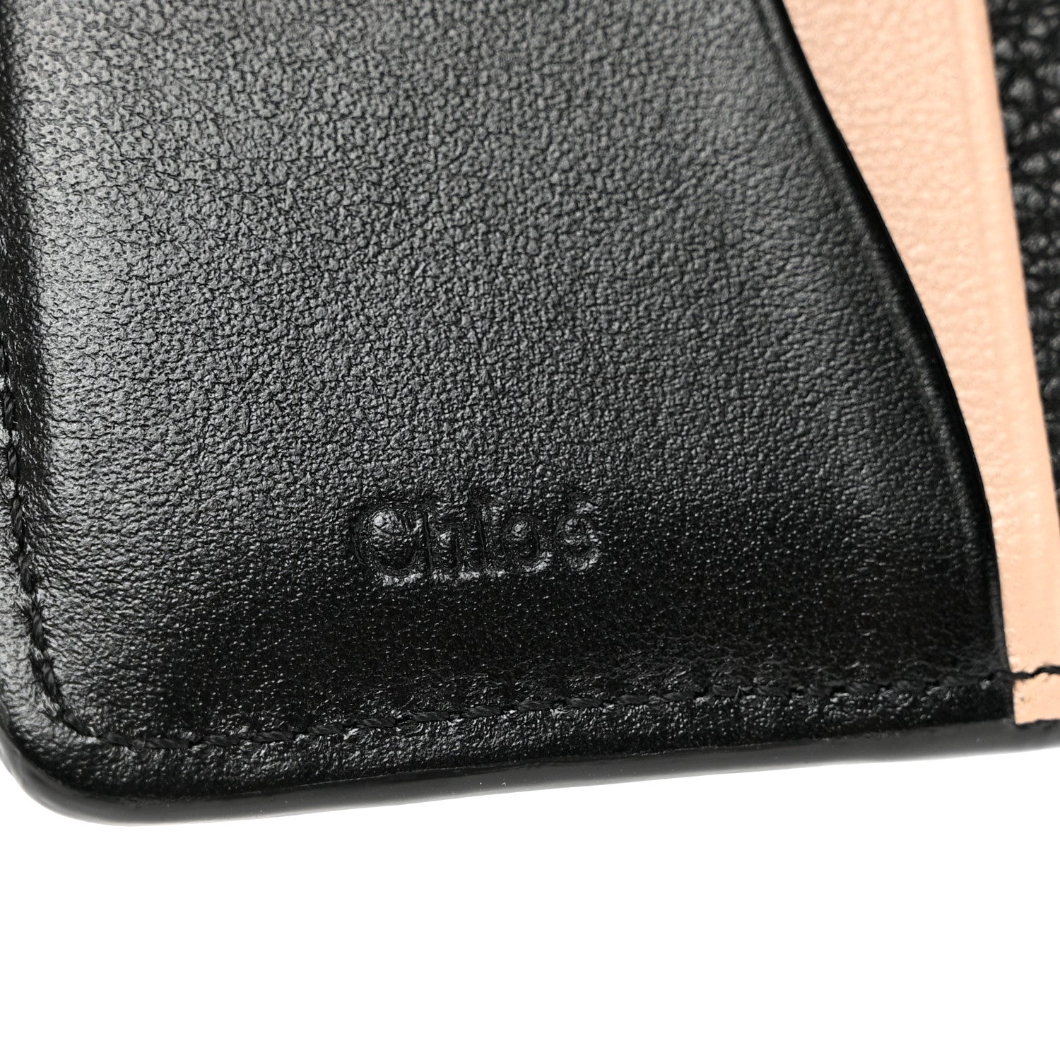 Chloe Grained Calfskin Small Aby Tri-Fold Wallet Black 6 of 6