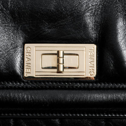 Chanel Lambskin Mademoiselle Chocolate Bar Shoulder Bag Black 8 of 9