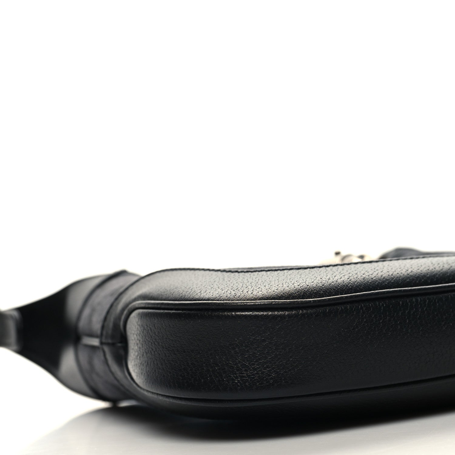 Gucci X BALENCIAGA BB Monogram Calfskin Web Small Jackie 1961 Hobo Black 9 of 10