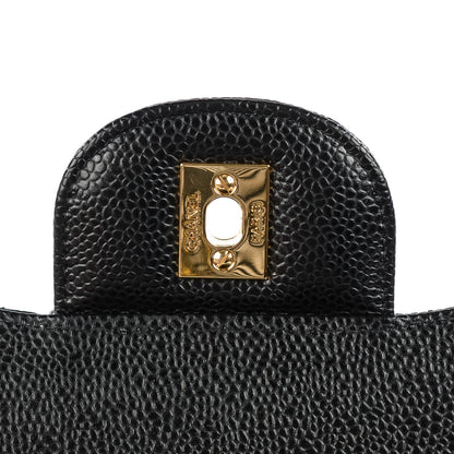 Chanel Caviar Quilted Jumbo Double Flap Black 5 of 6