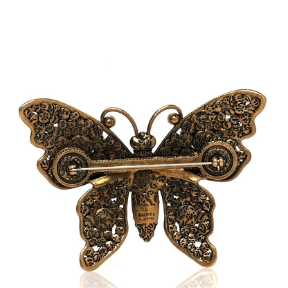 Gucci Crystal Butterfly Brooch Multicolor 3 of 4