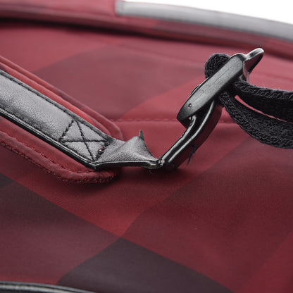 Burberry Nylon Supernova Check Backpack Red 10 of 15