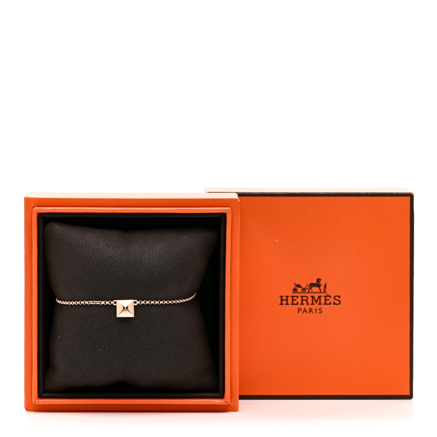 Hermes 18K Rose Gold PM Clou d'H Bracelet 4 of 4