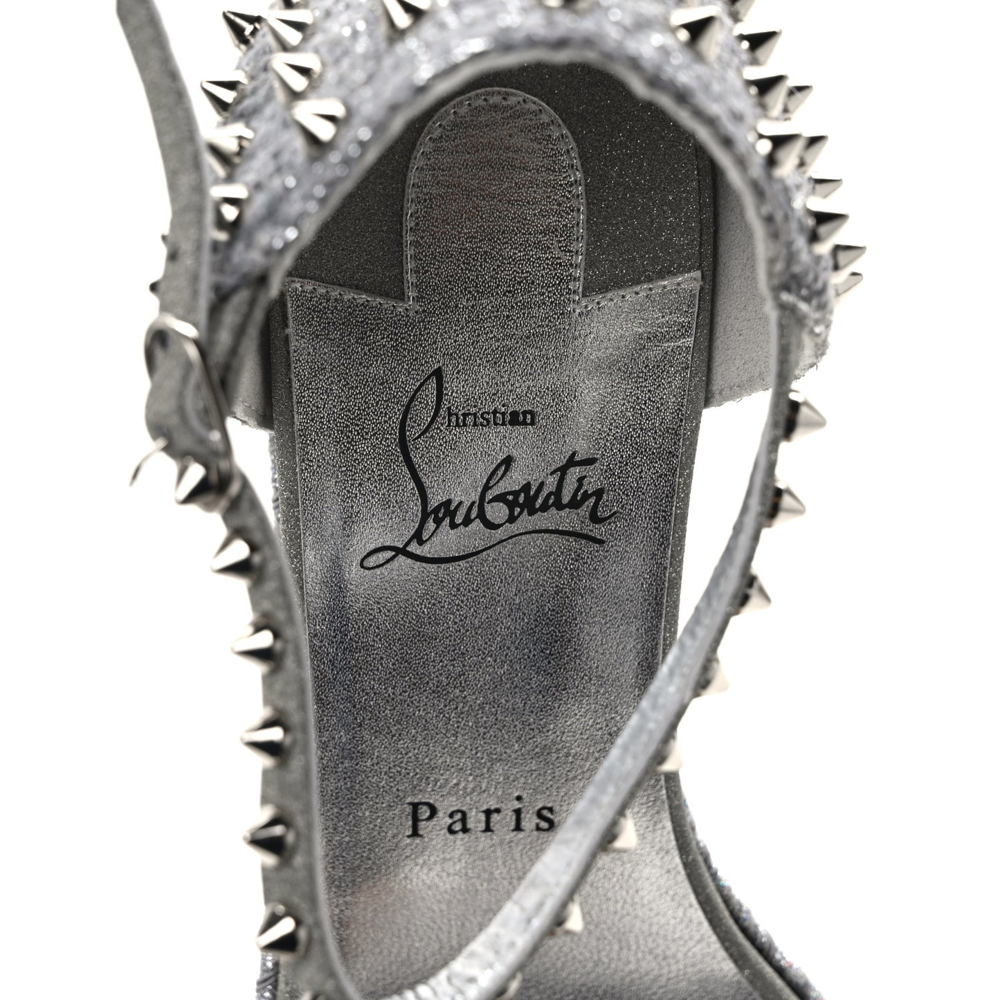 Vacchetta Laminato Madmonica 60 Platform Sandals 41 Silver
