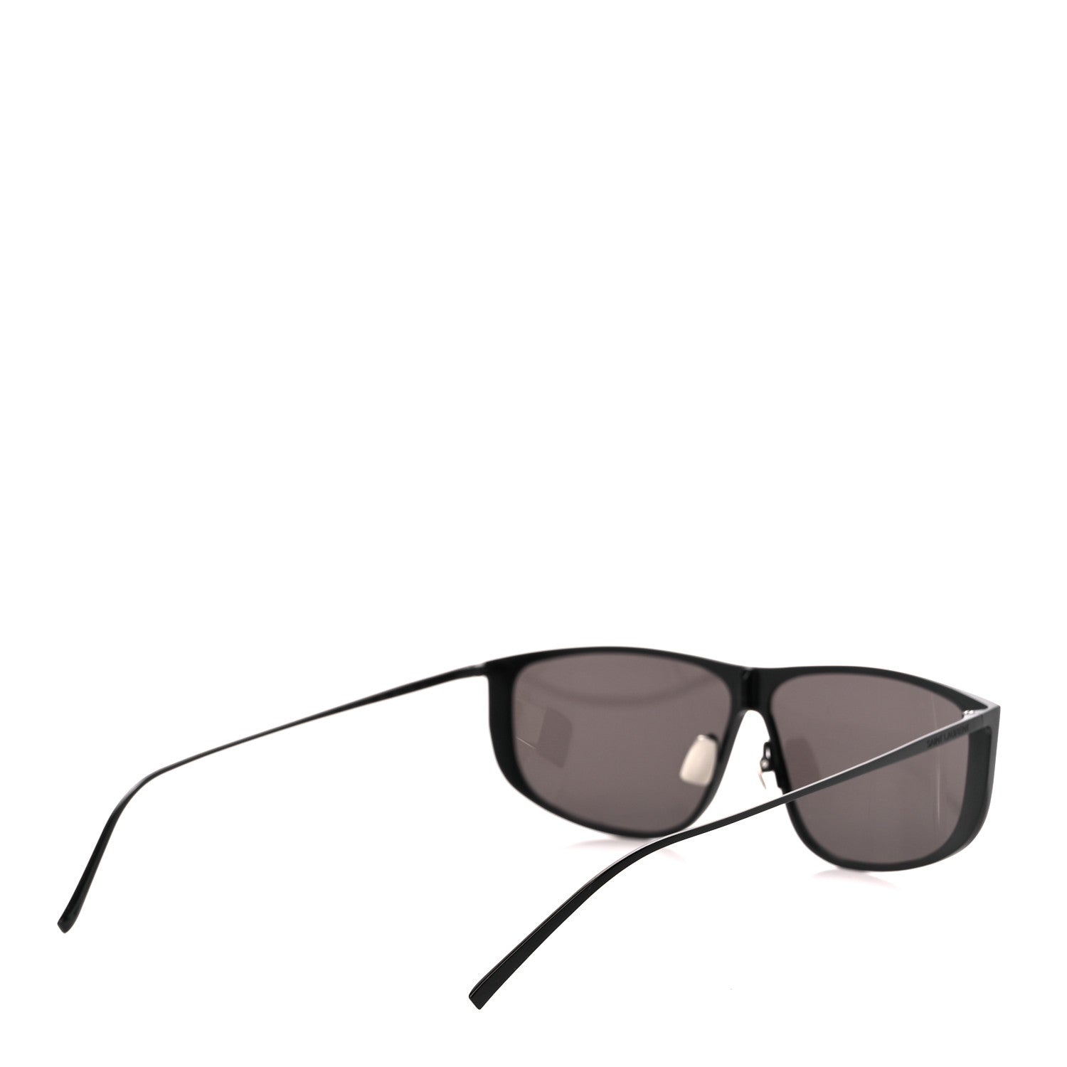 Saint Laurent Metal Rectangular Luna Sunglasses SL605 Black 4 of 9