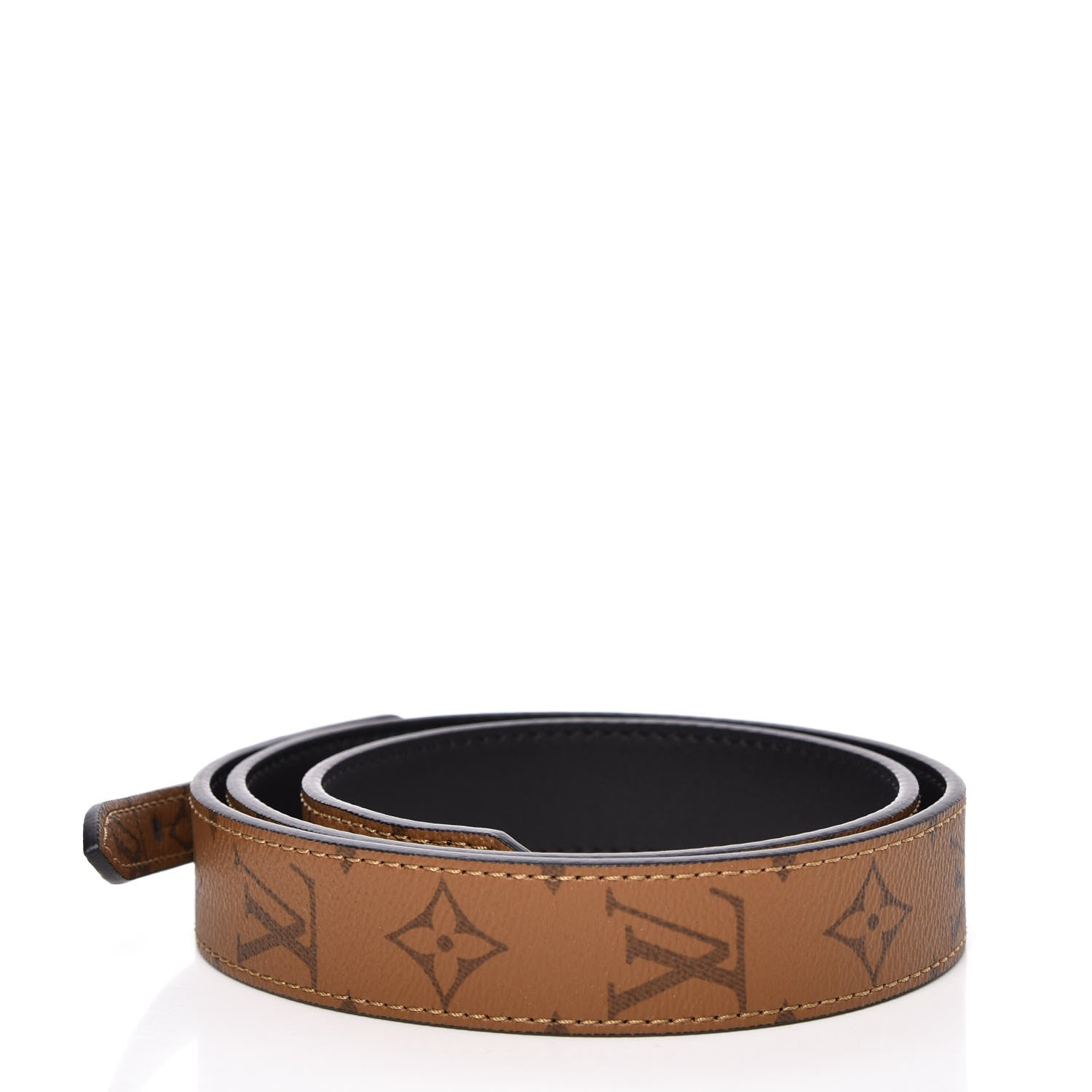Louis Vuitton Reverse Monogram Bandouliere Shoulder Strap XL Black 2 of 6
