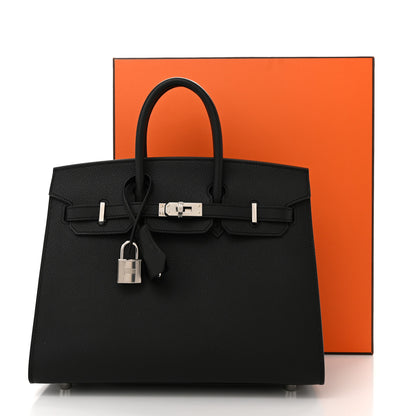 Hermes Epsom Birkin Sellier 25 Black 20 of 21