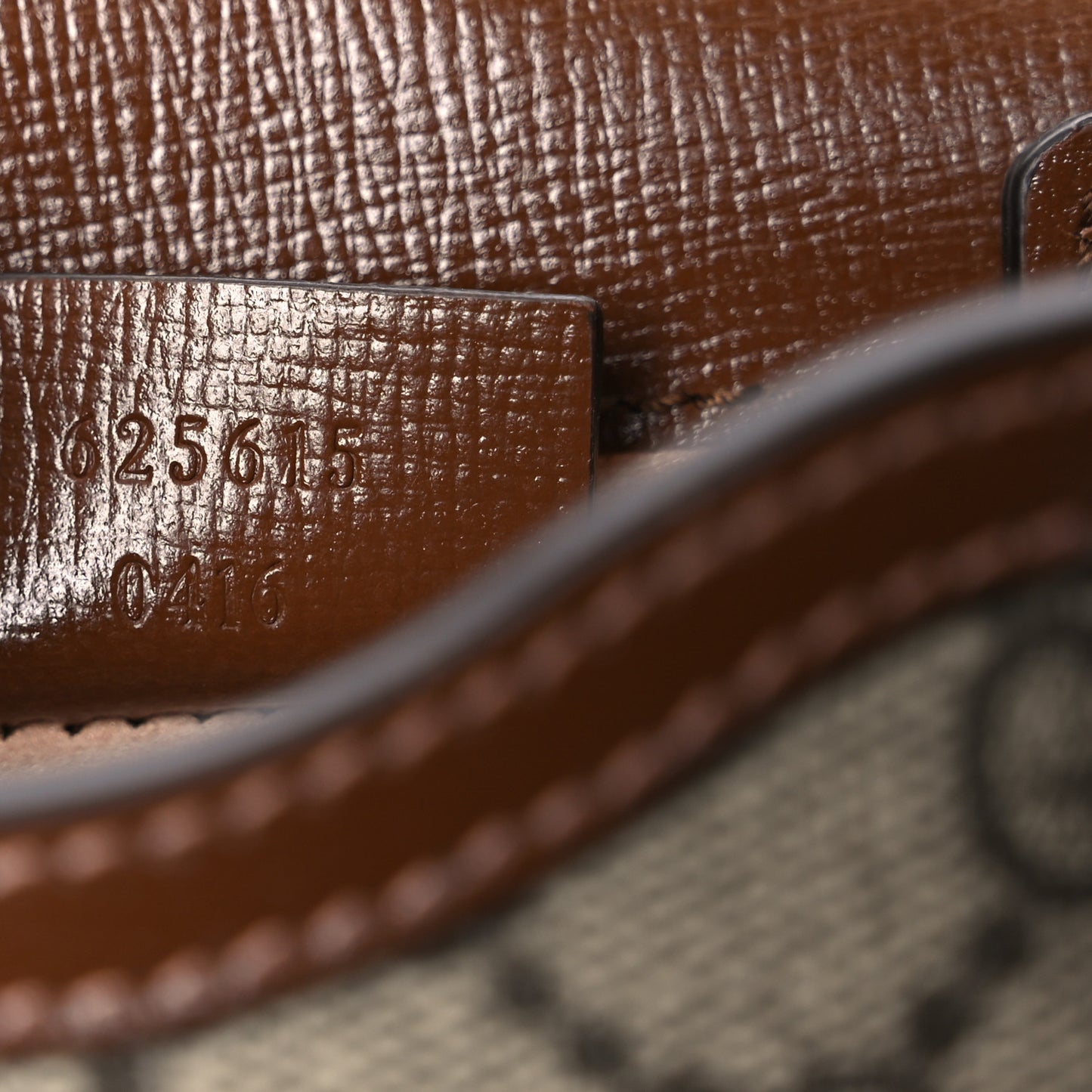 GG Supreme Monogram Mini Horsebit 1955 Crossbody Bag Beige Brown Sugar
