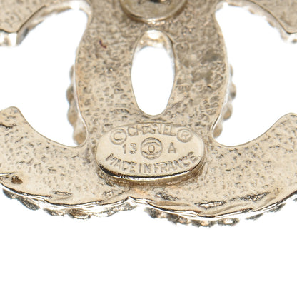 Chanel Enamel CC Earrings White Gold 4 of 4