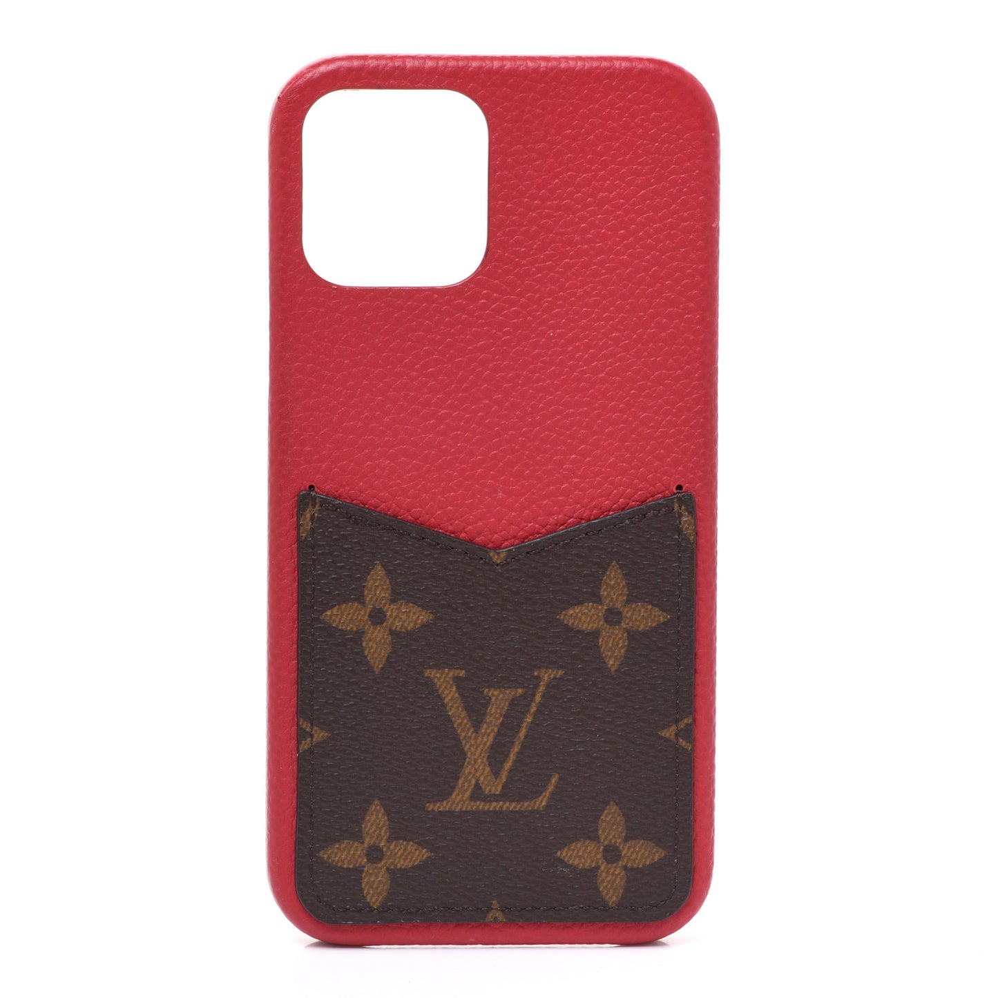 Monogram iPhone 12/12 Pro Bumper Scarlet