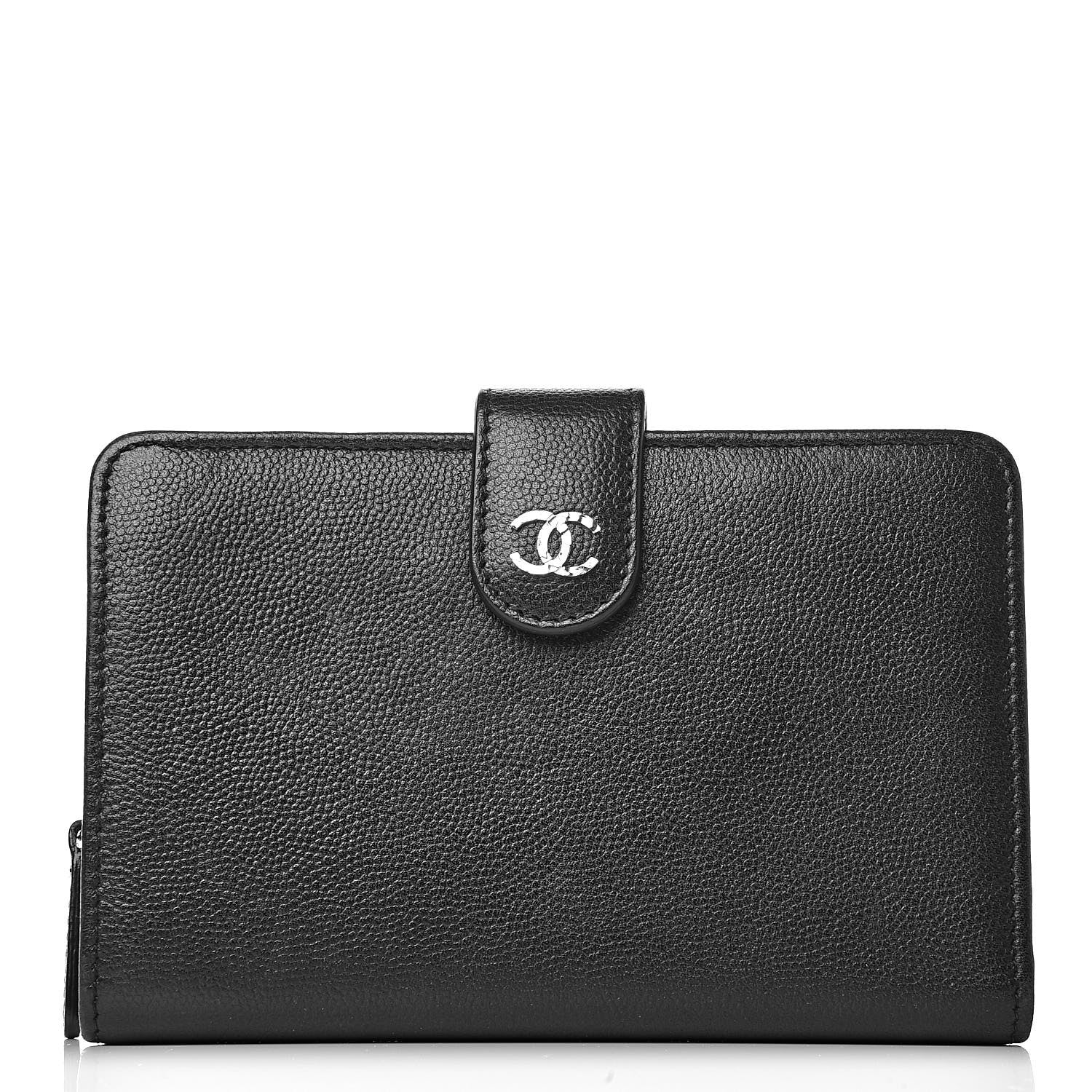 Chanel Caviar Sevruga Zip Pocket Wallet Black 1 of 9