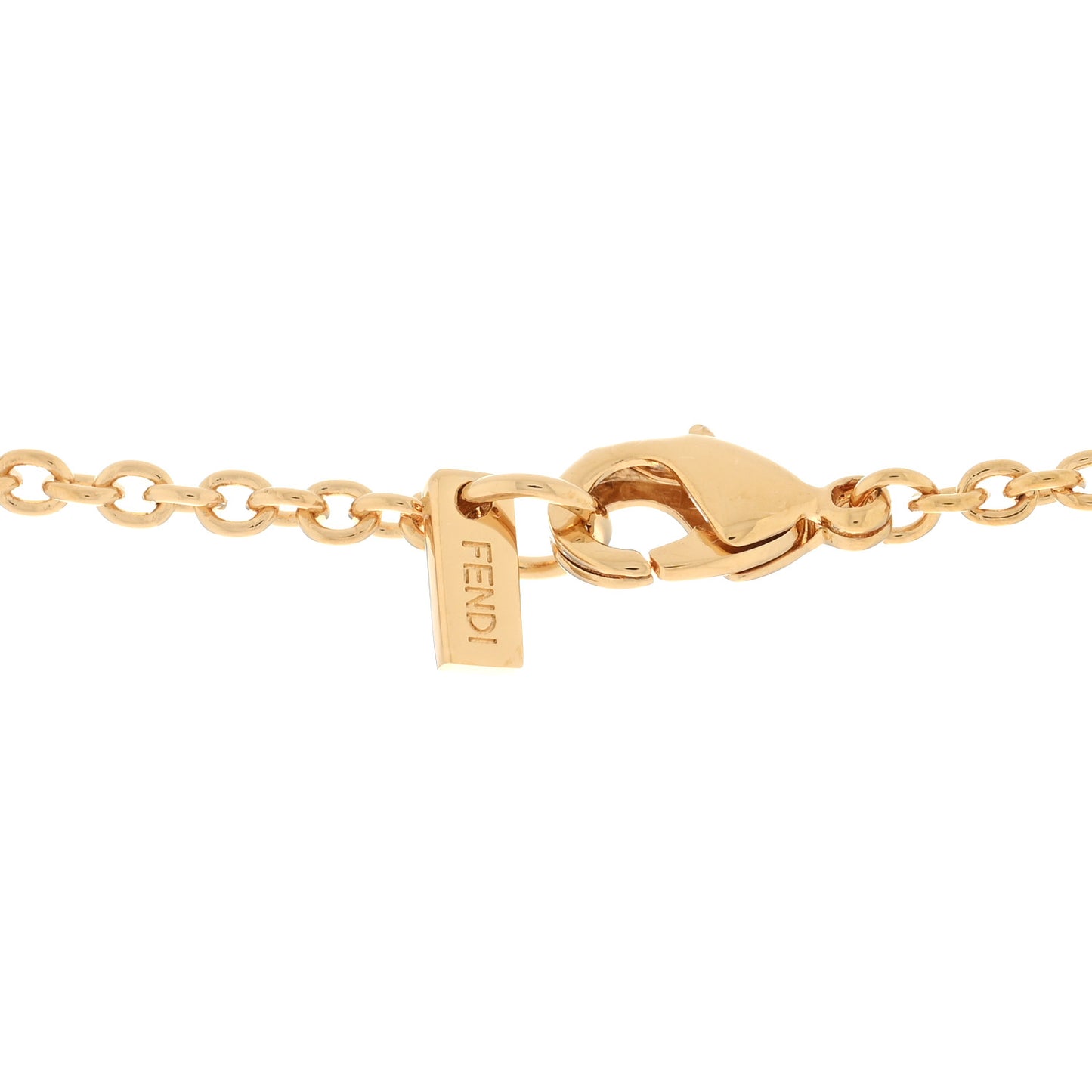 Bronze Baguette Necklace Gold