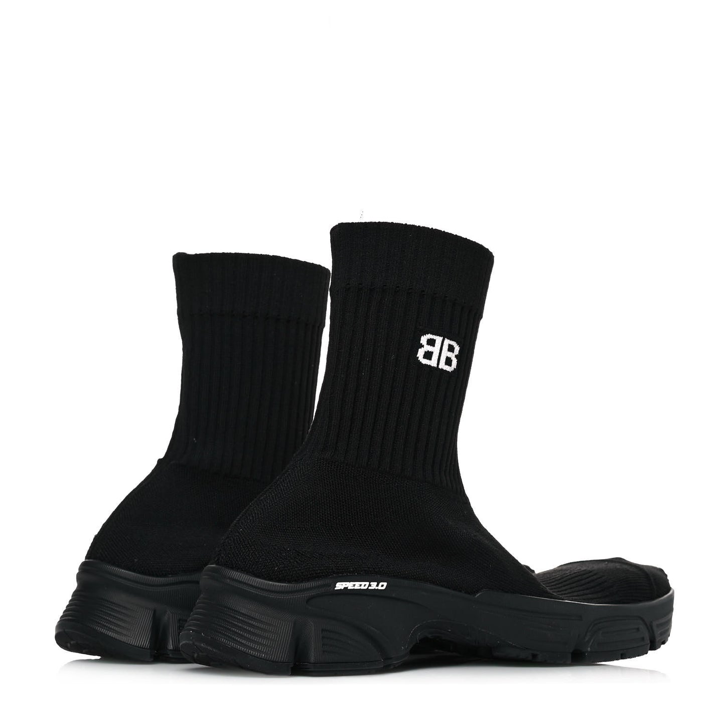 Technical Ribbed 3D Recycled Knit Womens Speed 3.0 Sneakers 37 Monocolor Black