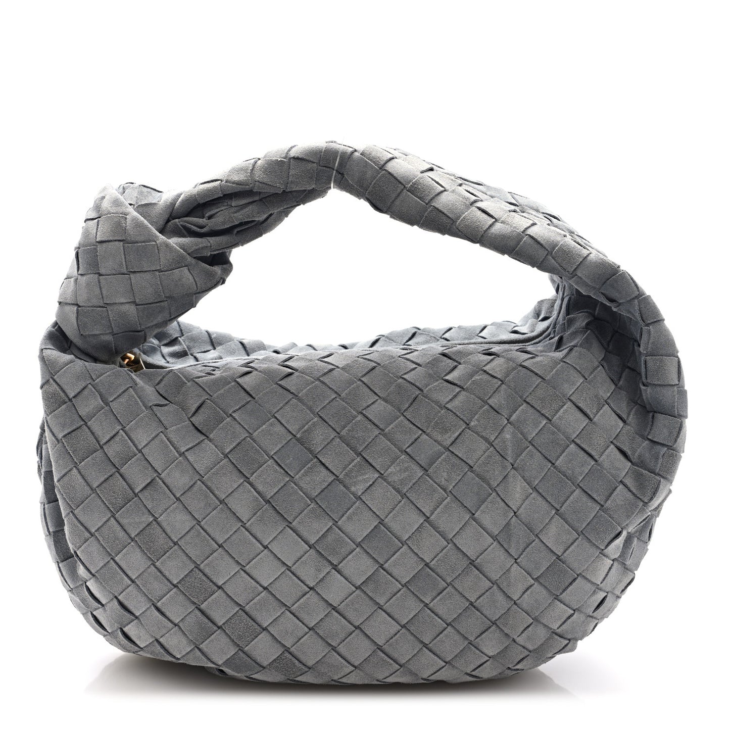 Suede Calfskin Intrecciato Teen Jodie Hobo Thunder