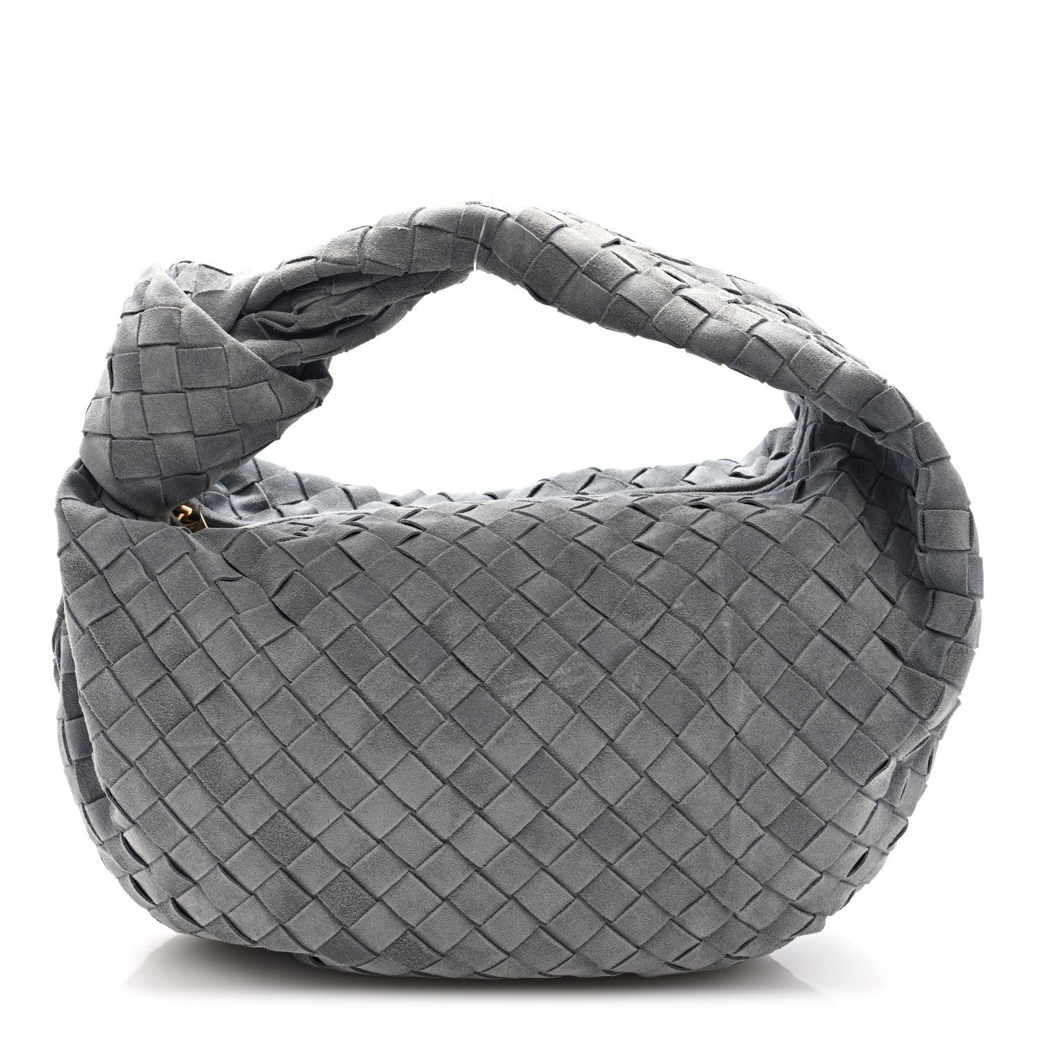 Bottega Veneta Suede Calfskin Intrecciato Teen Jodie Hobo Thunder 1 of 9