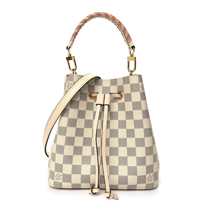 Louis Vuitton Damier Azur Braided Neonoe BB Pink 1 of 11