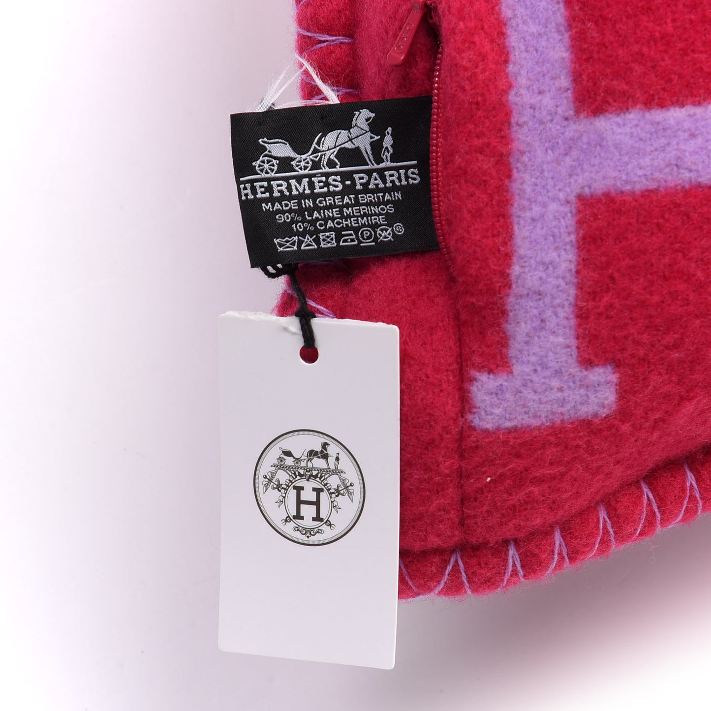 Wool Cashmere Avalon III Pillow PM Fuchsia Geranium