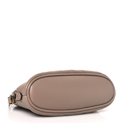 Gucci Calfskin Matelasse GG Marmont Pouch Cosmetic Case Porcelain Rose 4 of 10