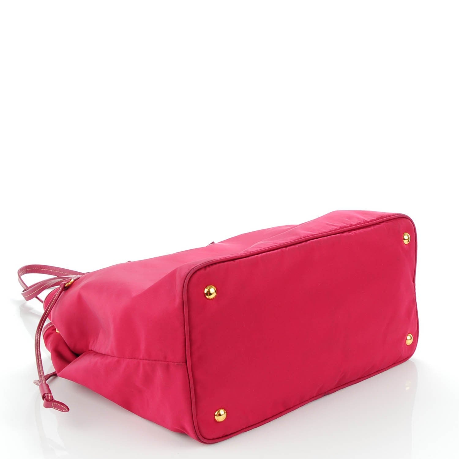 Prada Tessuto Nylon Saffiano Tote Ibisco 4 of 9