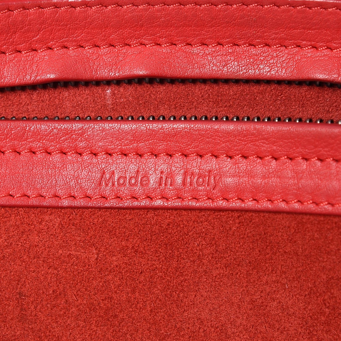 Supple Calfskin Medium Phantom Luggage Vermillion