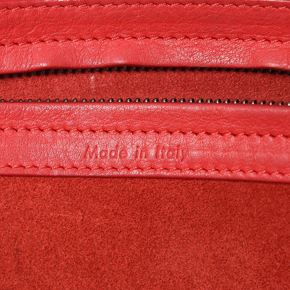 Celine Supple Calfskin Medium Phantom Luggage Vermillion 5 of 18