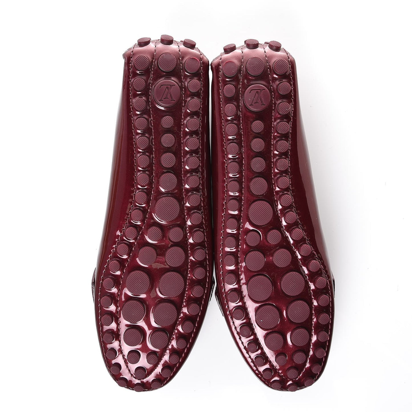 Patent Calfskin Oxford Loafers 36.5 Rouge Fauviste
