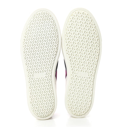 Hermes Toile Womens Les Coupes Kick Slip On Sneakers 37.5 Pourpre 5 of 8