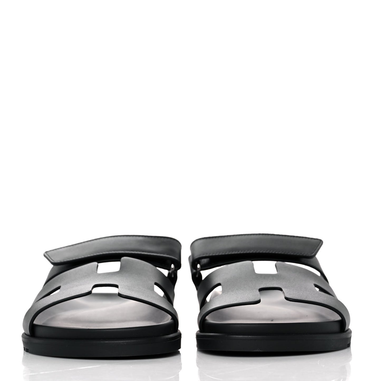 Calfskin Womens Chypre Sandals 40.5 Black