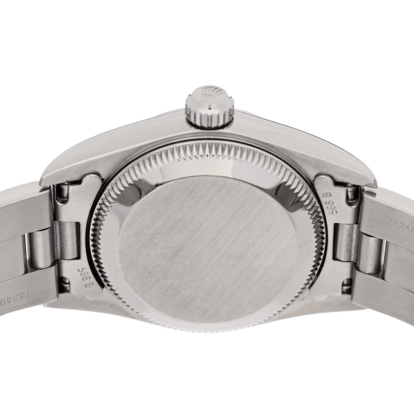 Stainless Steel 24mm Oyster Perpetual Watch Black 76080
