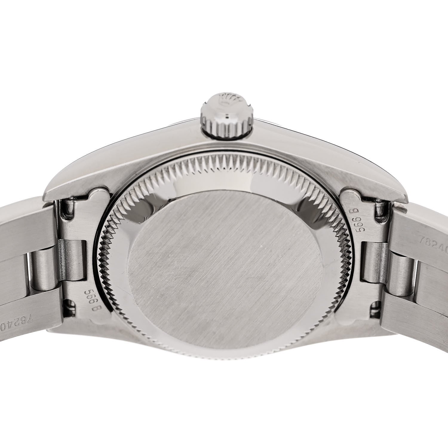 Rolex Stainless Steel 24mm Oyster Perpetual Watch Black 76080 4 of 4