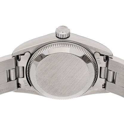 Rolex Stainless Steel 24mm Oyster Perpetual Watch Black 76080 4 of 4