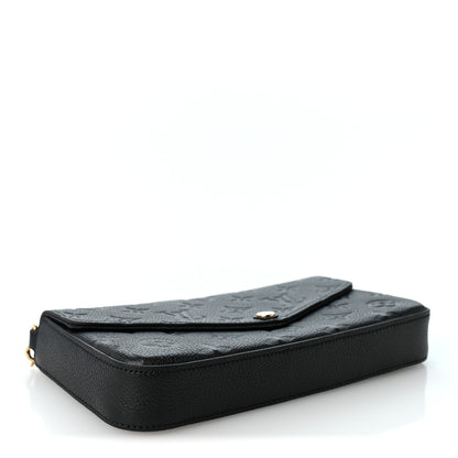 Louis Vuitton Empreinte Pochette Felicie Chain Wallet Black 4 of 11
