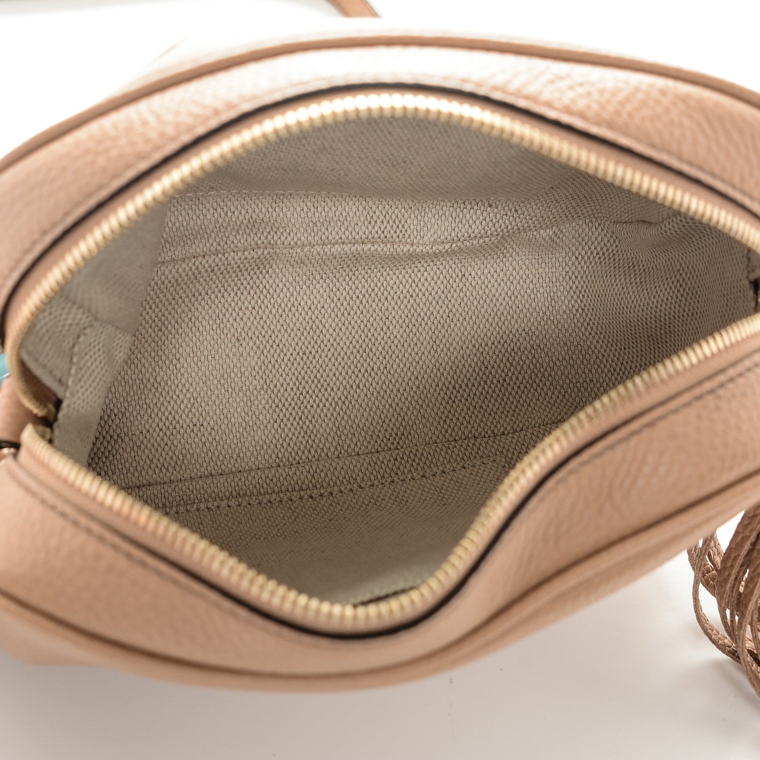 Gucci Pebbled Calfskin Small Soho Disco Bag Rose Beige 5 of 7