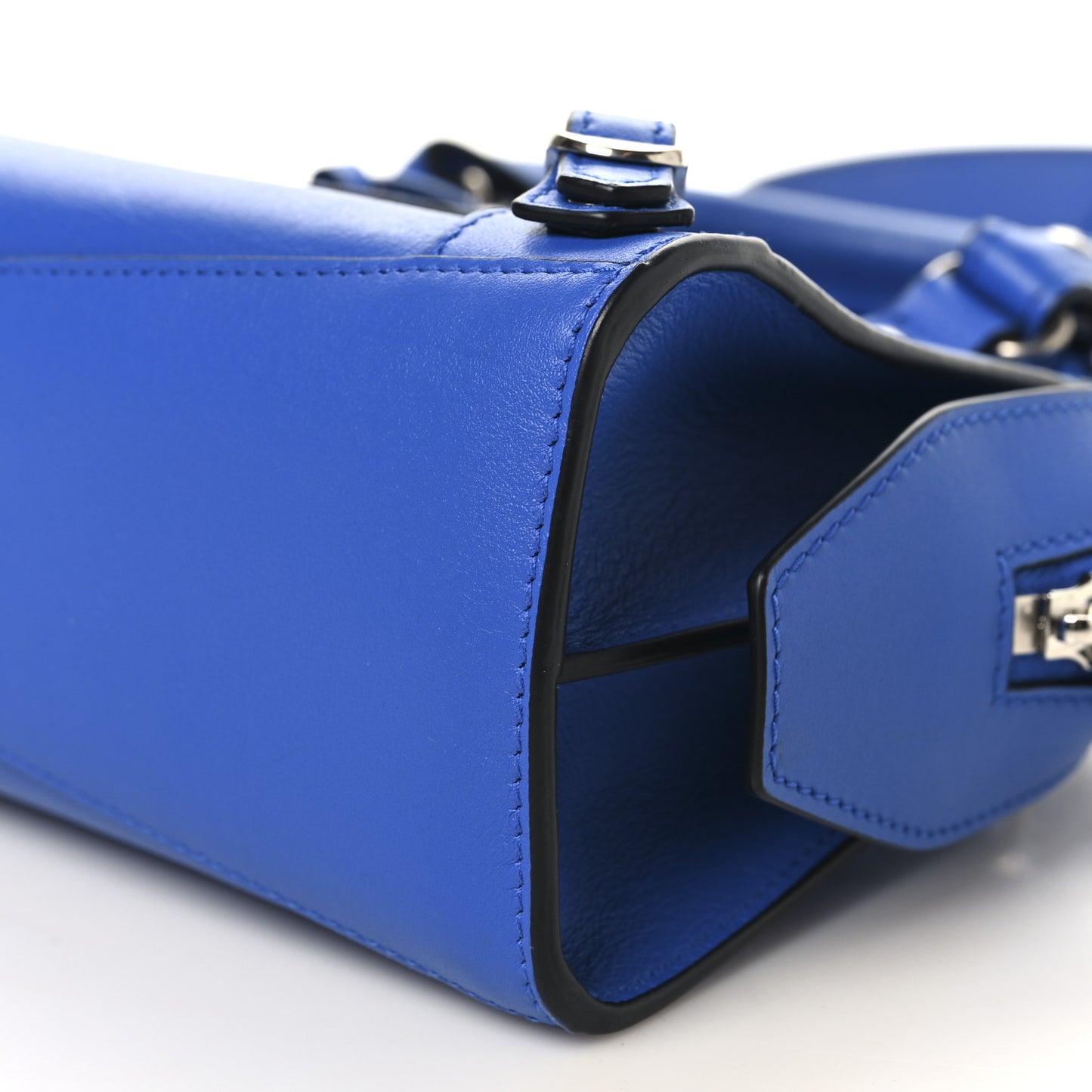 Smooth Calfskin Neo Classic Silver Hardware Mini City Bleu