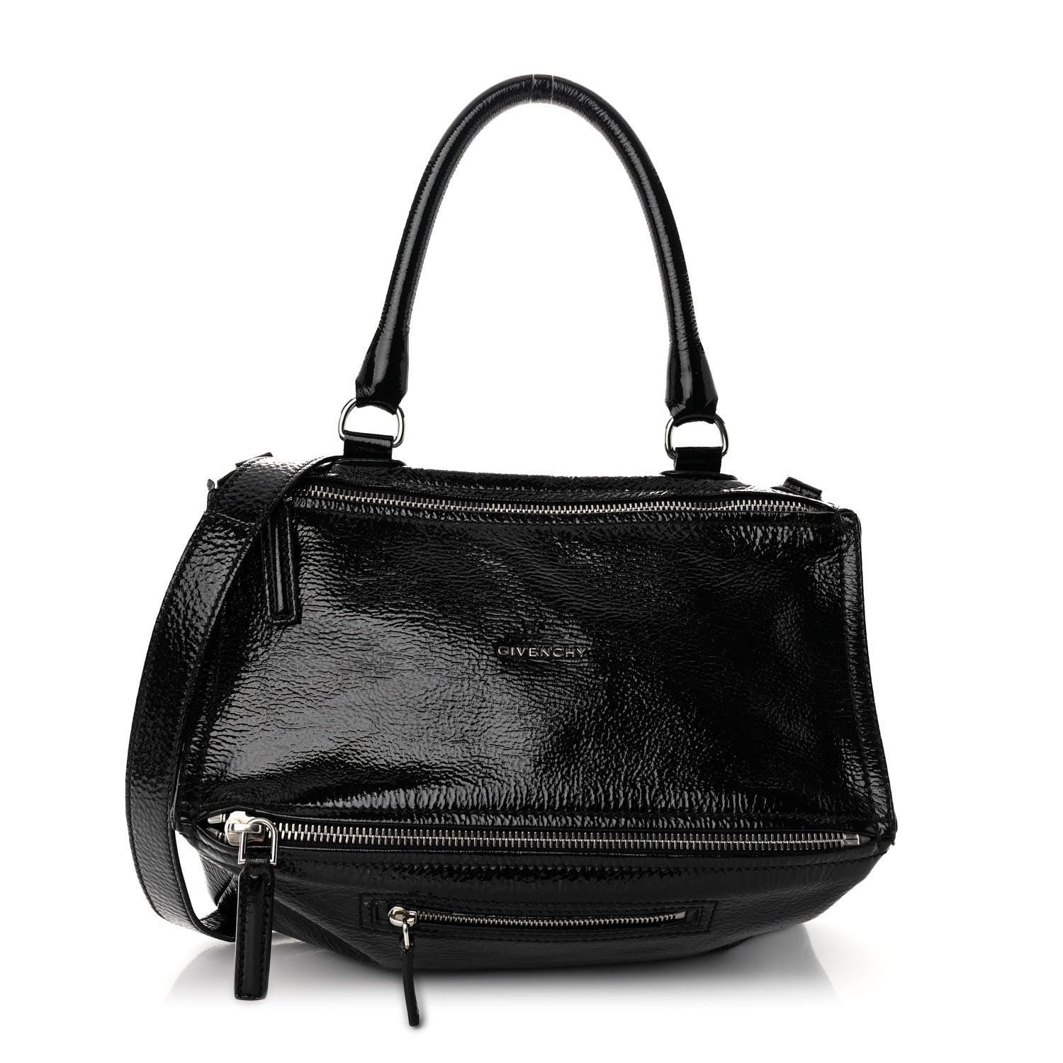 Givenchy Crinkled Patent Medium Pandora Black 1 of 11
