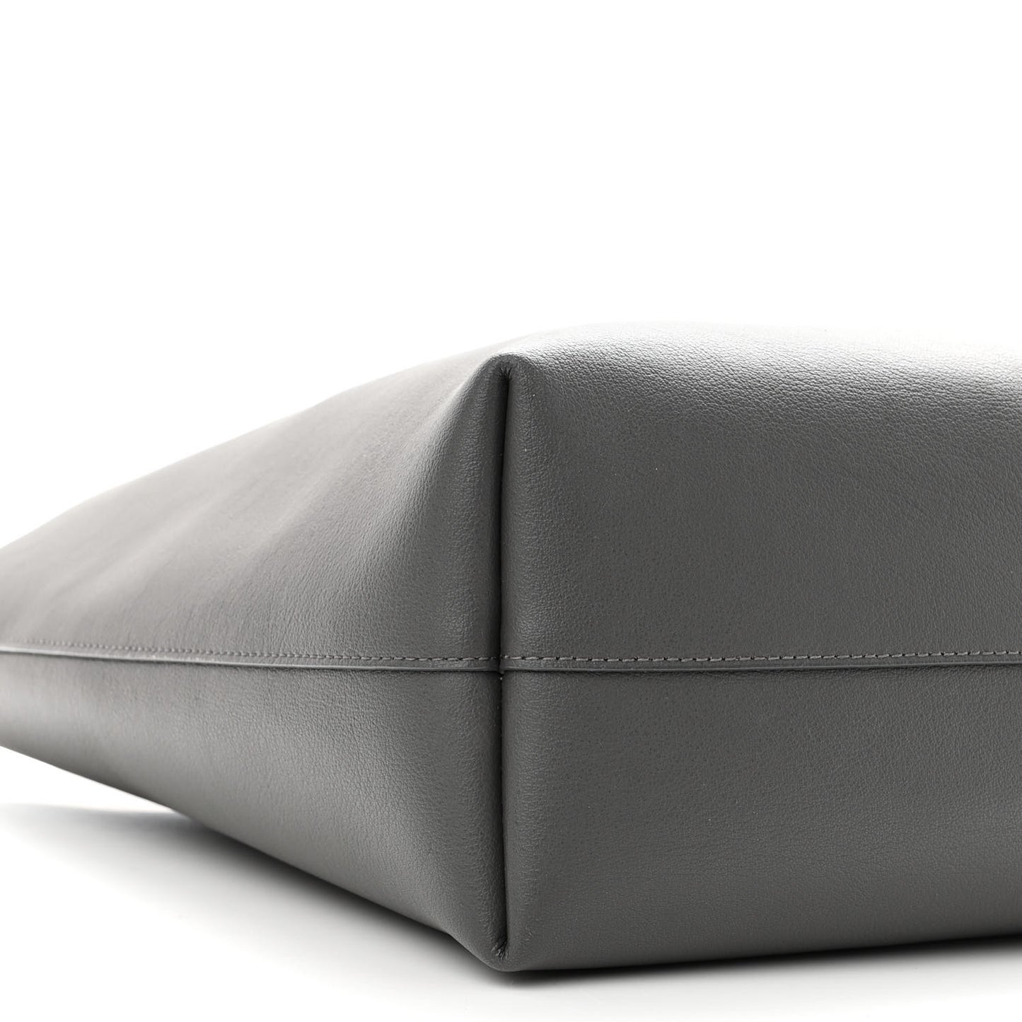 Calfskin Large Shopping Tote Pebble