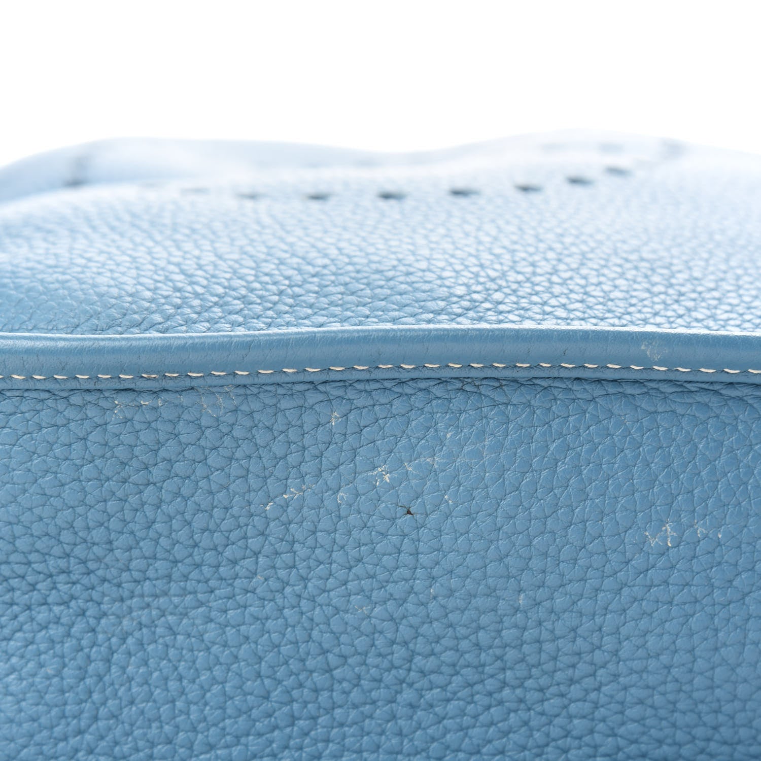 Hermes Taurillon Clemence Evelyne III GM Blue Jean 8 of 12
