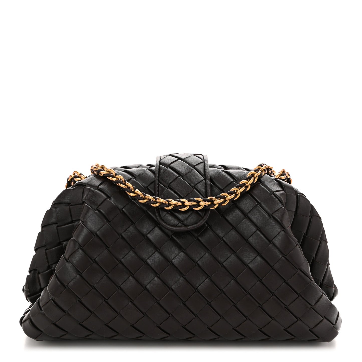 Nappa Intrecciato Teen The Lauren 1980 Clutch With Chain Fondant