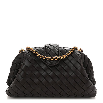 Bottega Veneta Nappa Intrecciato Teen The Lauren 1980 Clutch With Chain Fondant 1 of 9