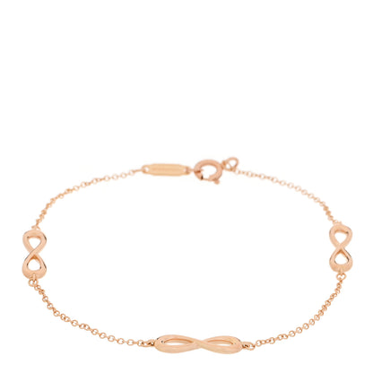 Tiffany 18K Rose Gold Infinity Endless Bracelet 1 of 5
